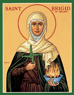 saint brigin, icon